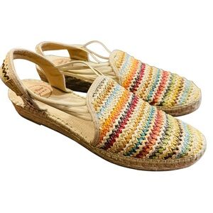 Toni Pons Espadrilles Women’s Slide on Strappy Woven Multicolor Shoes